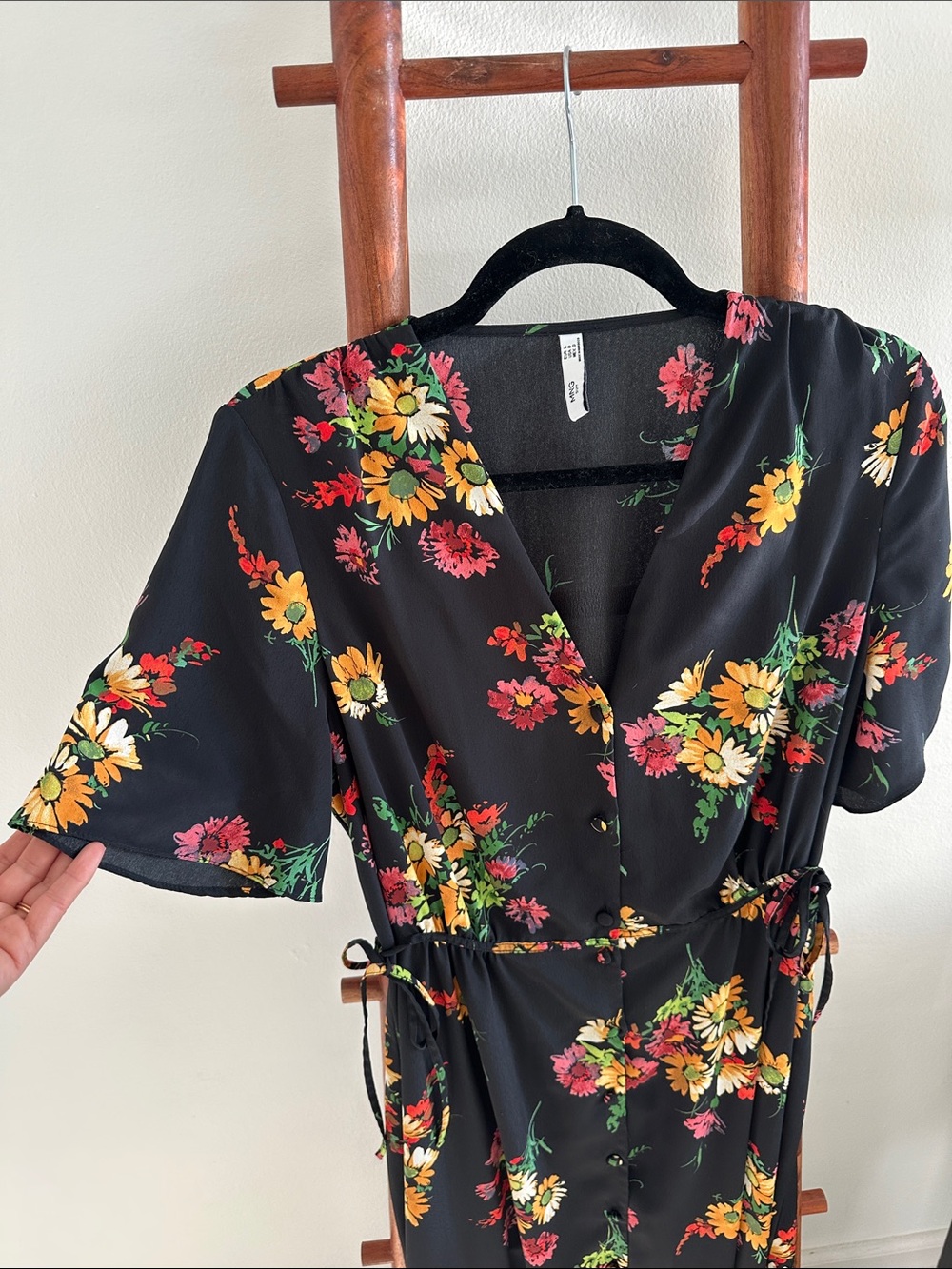 Mango cottagecore midi dress - Picture 2 of 9